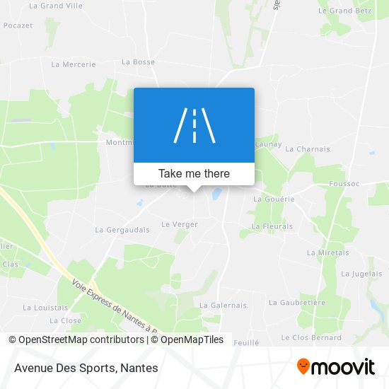 Mapa Avenue Des Sports