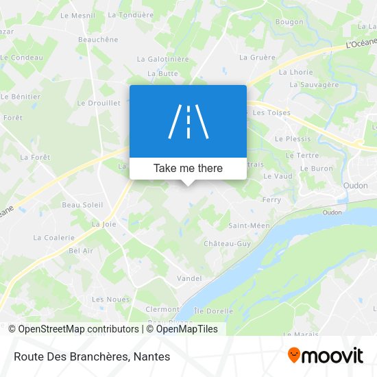 Route Des Branchères map