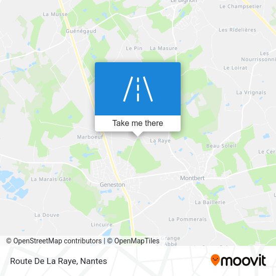 Route De La Raye map