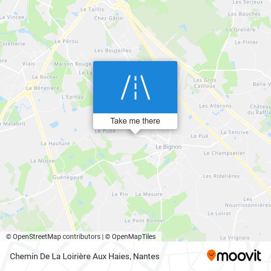 Mapa Chemin De La Loirière Aux Haies