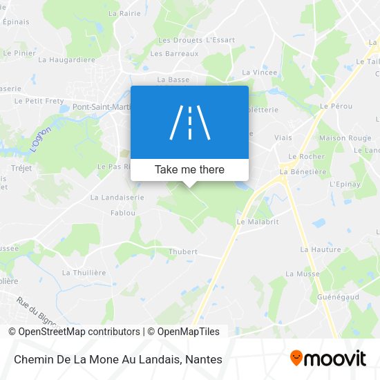 Chemin De La Mone Au Landais map