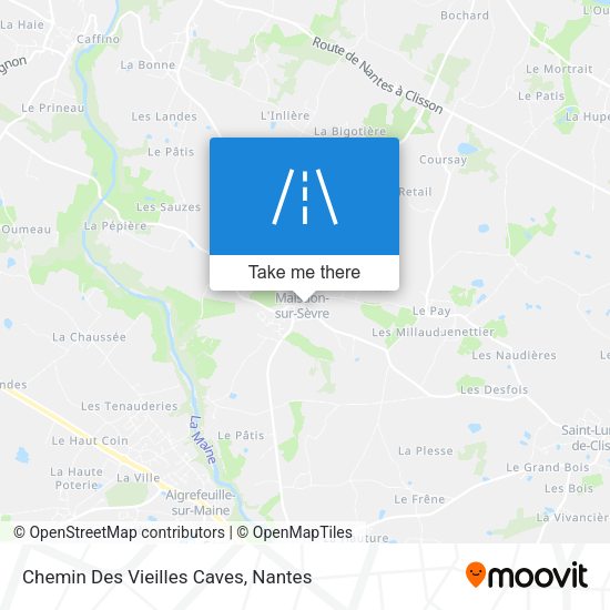 Chemin Des Vieilles Caves map