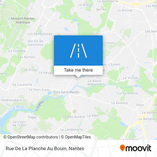Rue De La Planche Au Bouin map