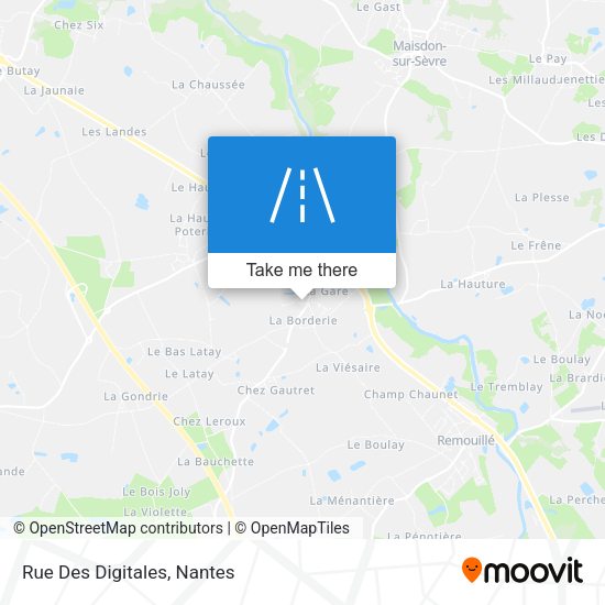 Rue Des Digitales map