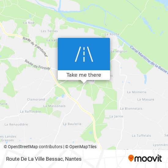 Mapa Route De La Ville Bessac