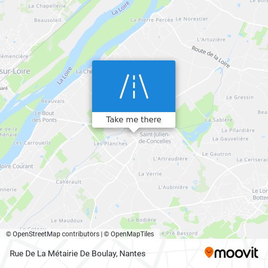 Mapa Rue De La Métairie De Boulay