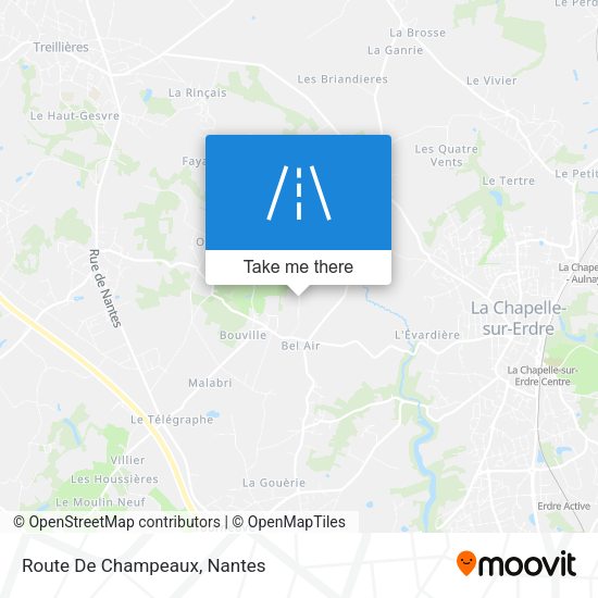 Route De Champeaux map