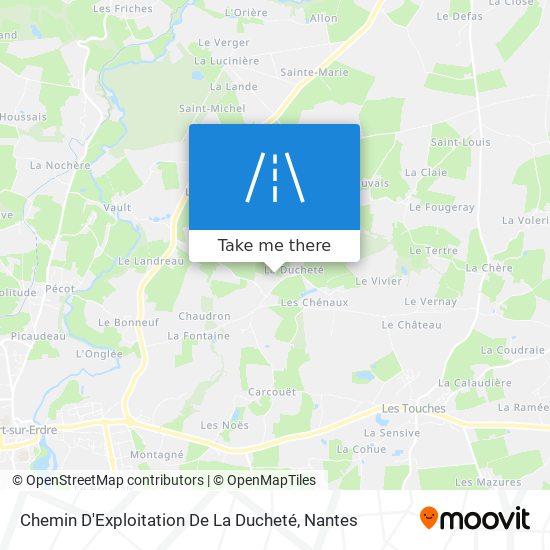 Mapa Chemin D'Exploitation De La Ducheté