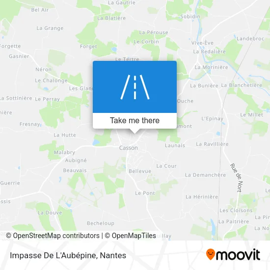 Impasse De L'Aubépine map