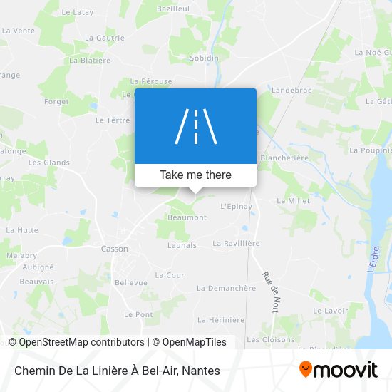 Chemin De La Linière À Bel-Air map