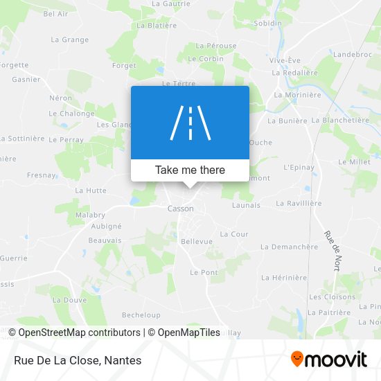 Rue De La Close map