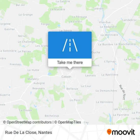 Rue De La Close map