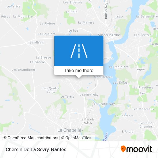 Chemin De La Sevry map
