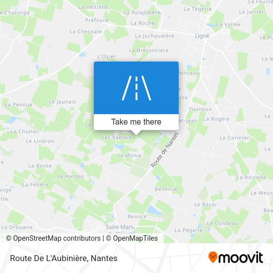 Route De L'Aubinière map