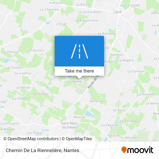 Chemin De La Riennelière map