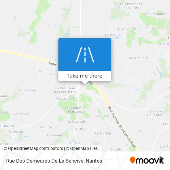 Mapa Rue Des Demeures De La Sencive