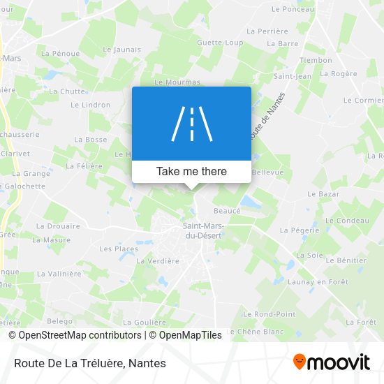 Route De La Tréluère map