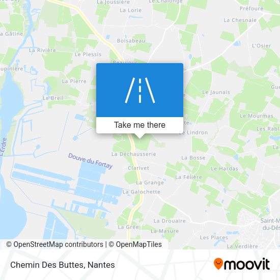 Chemin Des Buttes map