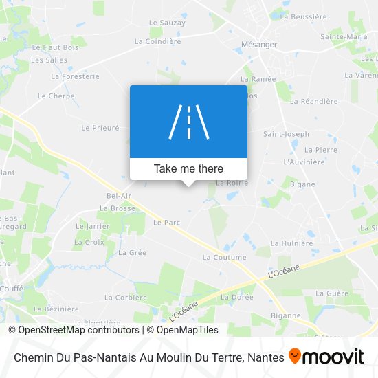 Chemin Du Pas-Nantais Au Moulin Du Tertre map