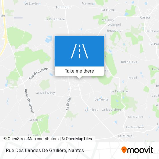Rue Des Landes De Grulière map