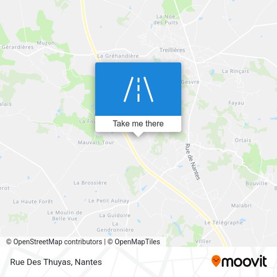 Rue Des Thuyas map