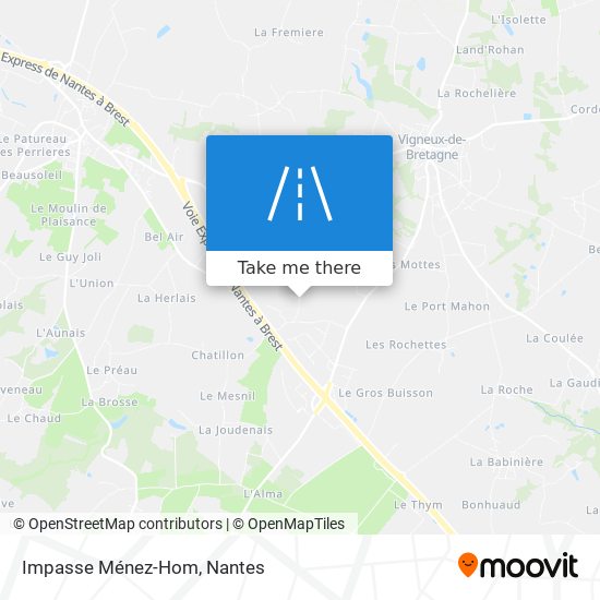 Impasse Ménez-Hom map