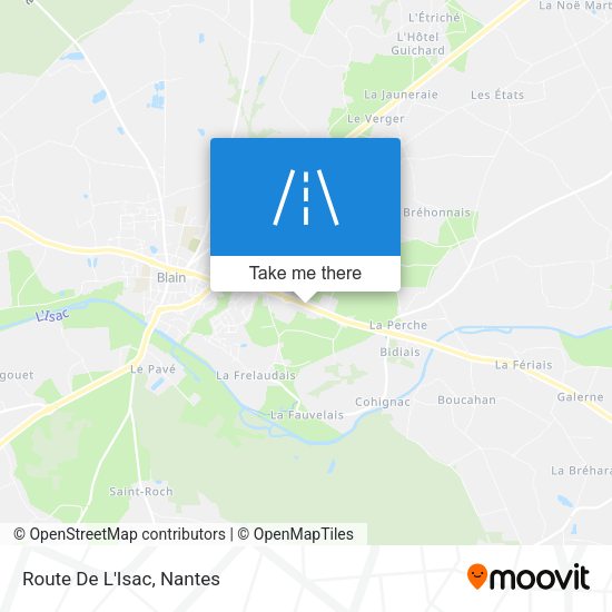 Route De L'Isac map