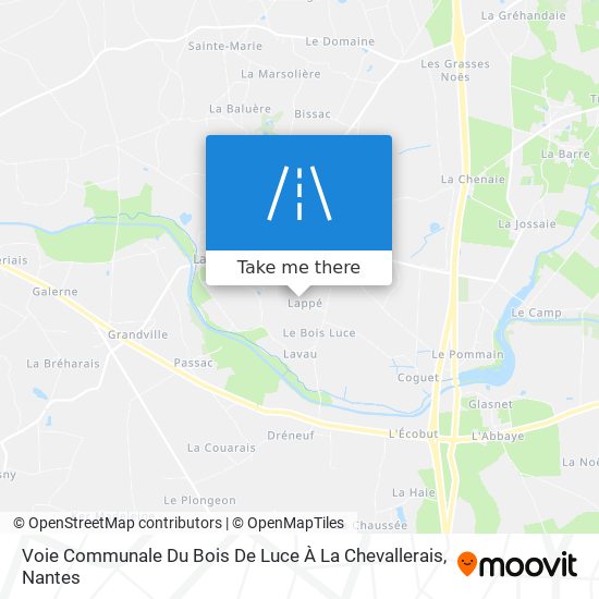Mapa Voie Communale Du Bois De Luce À La Chevallerais