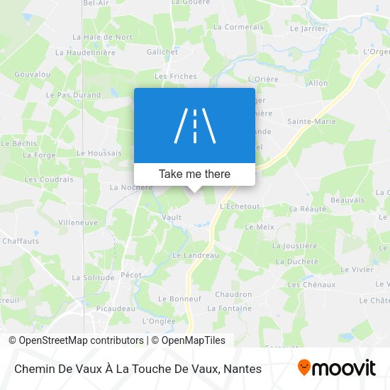 Chemin De Vaux À La Touche De Vaux map