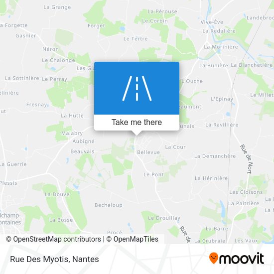 Rue Des Myotis map