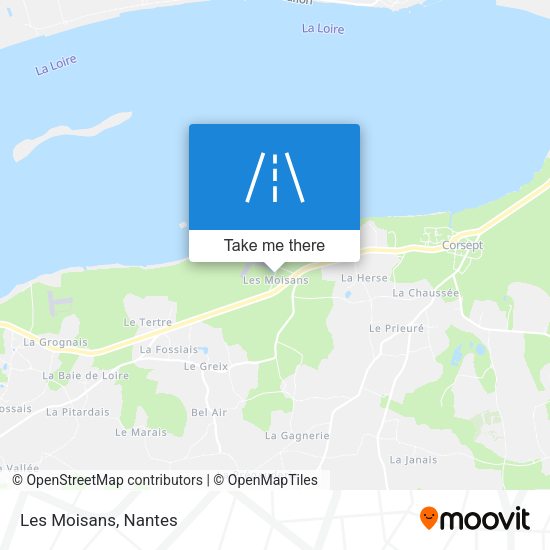 Les Moisans map