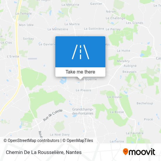 Chemin De La Rousselière map