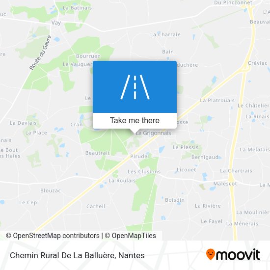 Chemin Rural De La Balluère map