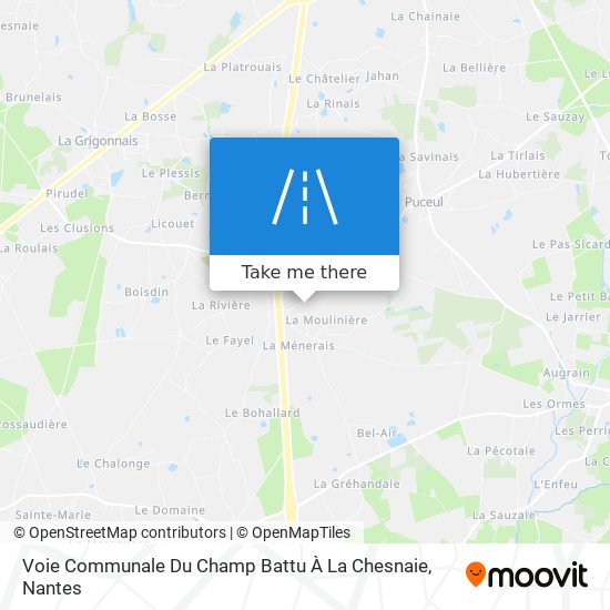 Voie Communale Du Champ Battu À La Chesnaie map