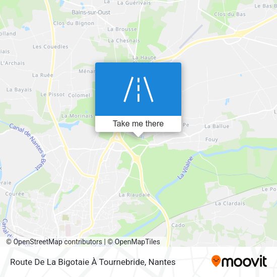 Route De La Bigotaie À Tournebride map