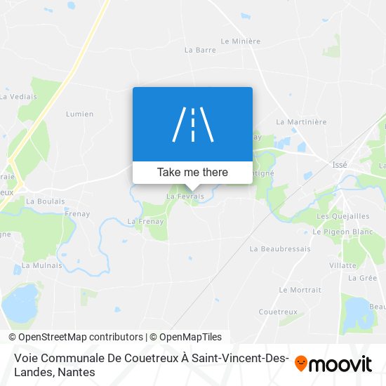 Mapa Voie Communale De Couetreux À Saint-Vincent-Des-Landes