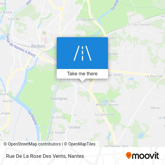 Rue De La Rose Des Vents map
