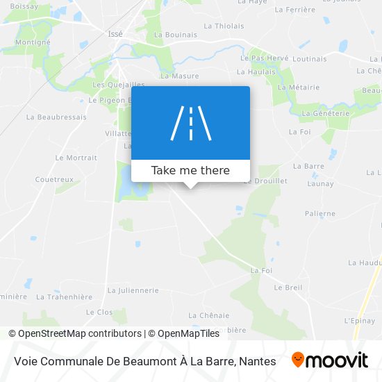 Voie Communale De Beaumont À La Barre map