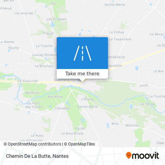 Chemin De La Butte map