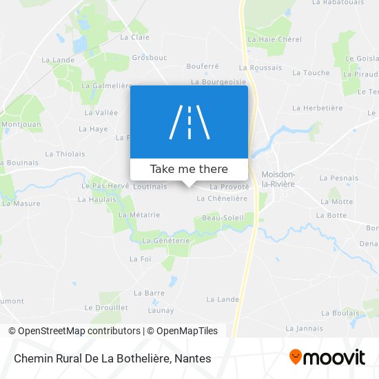 Chemin Rural De La Bothelière map