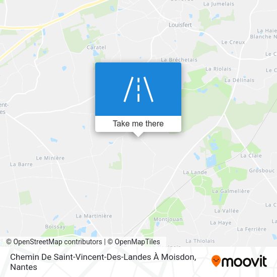 Chemin De Saint-Vincent-Des-Landes À Moisdon map