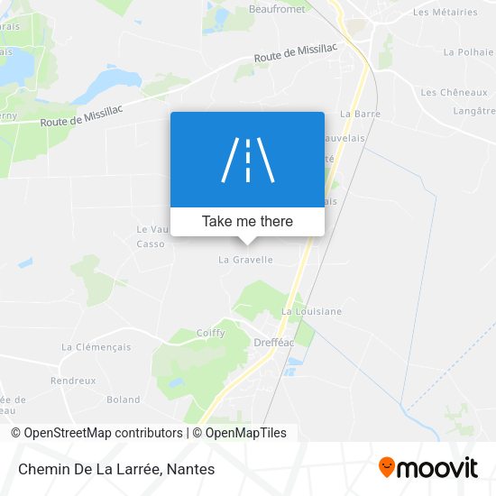 Chemin De La Larrée map