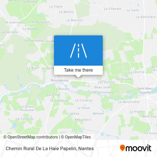 Chemin Rural De La Haie Papelin map