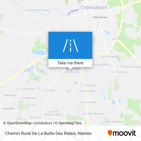Chemin Rural De La Butte Des Ridais map