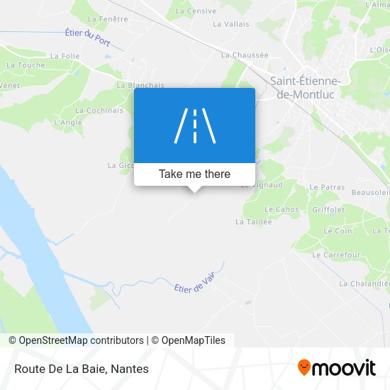 Route De La Baie map