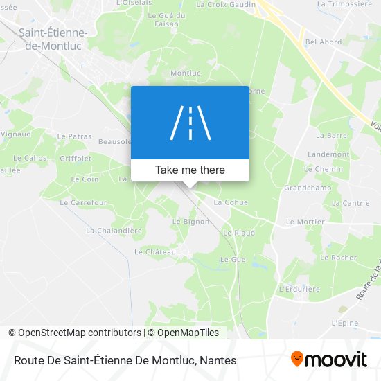 Mapa Route De Saint-Étienne De Montluc
