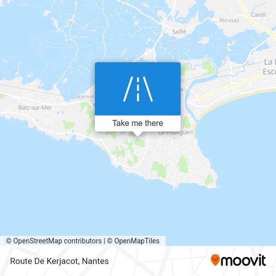 Route De Kerjacot map