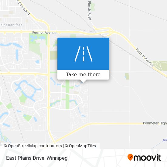 East Plains Drive map