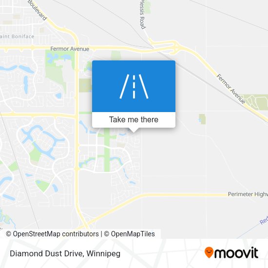Diamond Dust Drive map