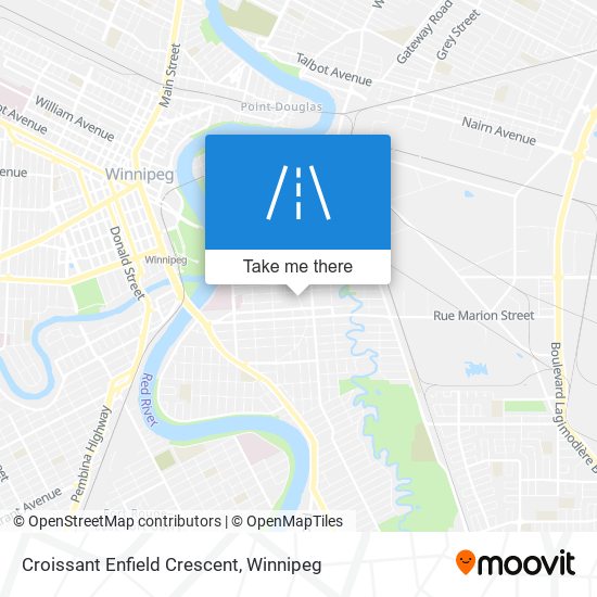 Croissant Enfield Crescent map